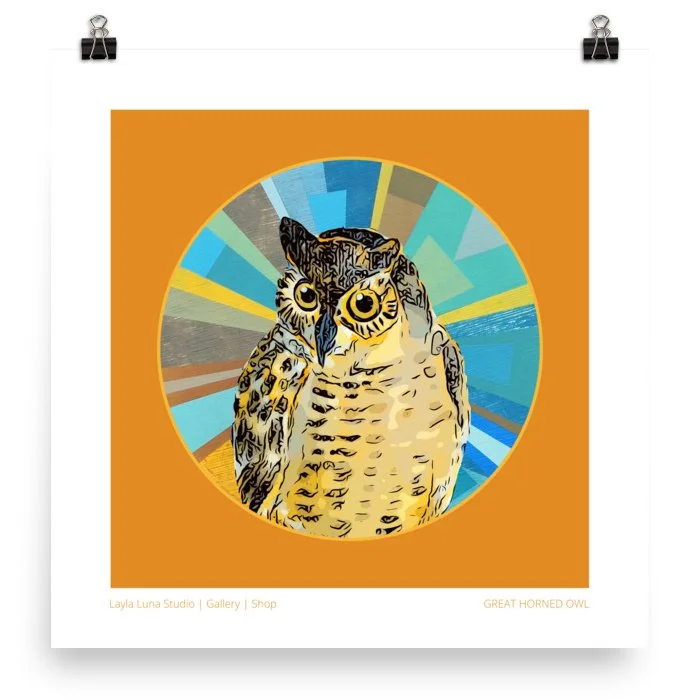 Owl | Open Edition Print — LAYLA LUNA STUDIO | GALLERY | SHOP